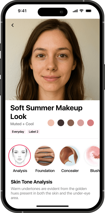 MakeupAI App Interface